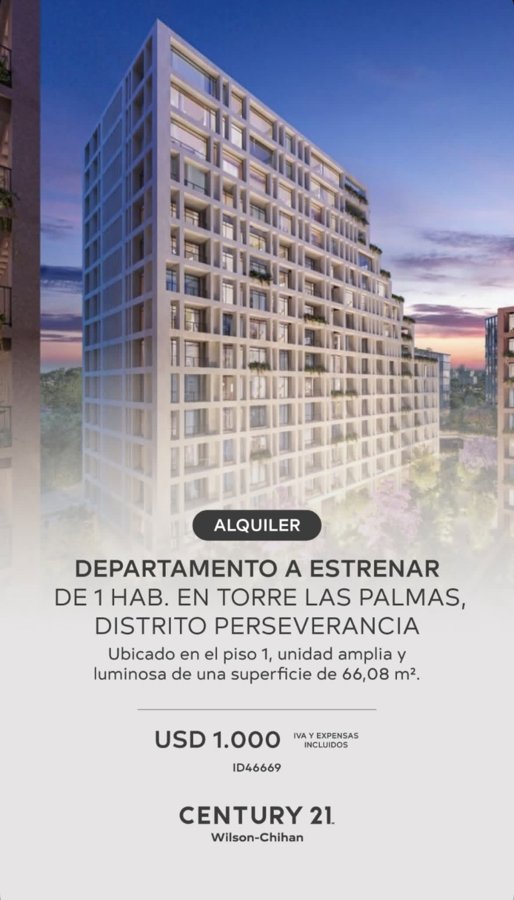 Distrito Perseverancia - Alquiler Departamento en Torre Las Palmas — foto 8